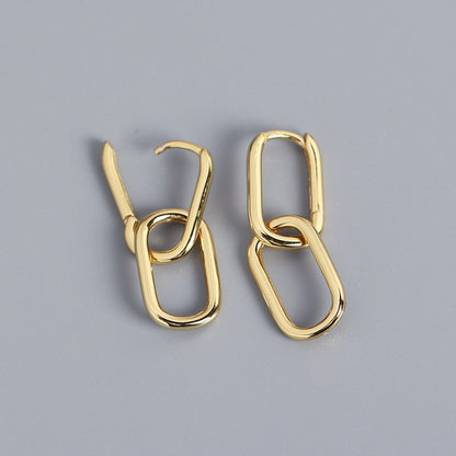Detachable gold earrings - ea012