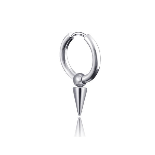 Silver Cone Steel Earring - EA256