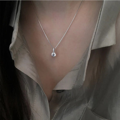 Pendant necklace with zircon - ne310