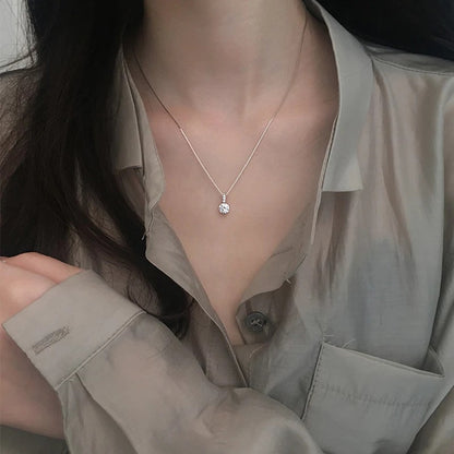 Pendant necklace with zircon - ne310