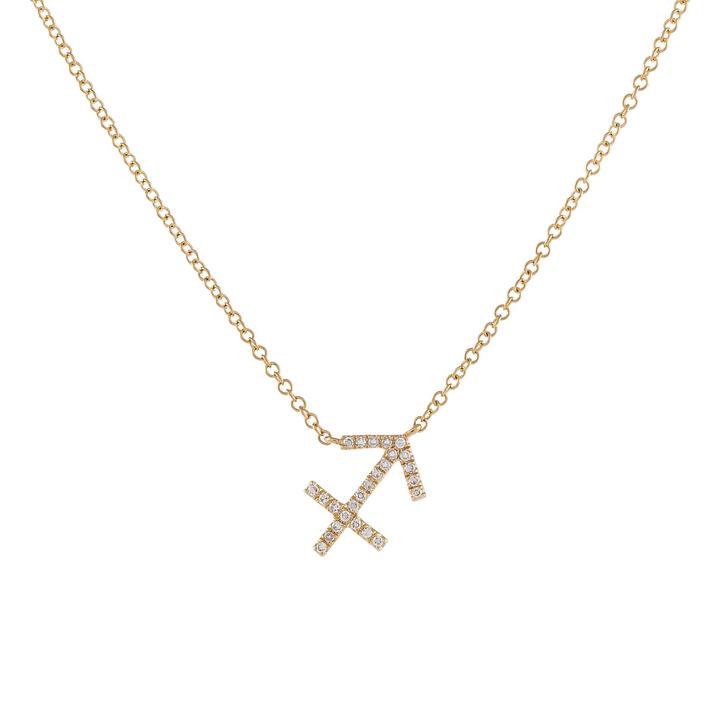 Zodiac necklace with micro zircon - ne090