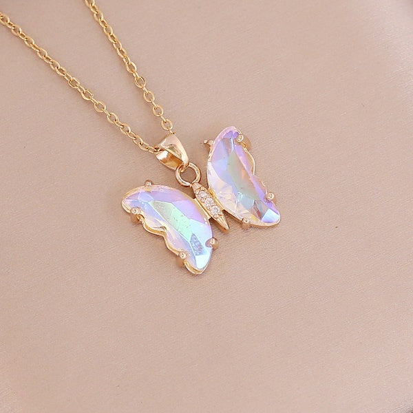 Mermaid butterfly necklace - ne085
