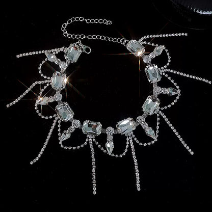Choker with crystals - ne377