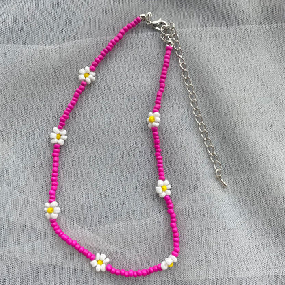 Necklace with daisies - ne429