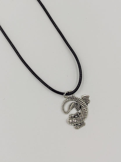 Necklace with leather - NE106