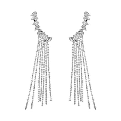 Earrings with fringes - ea002
