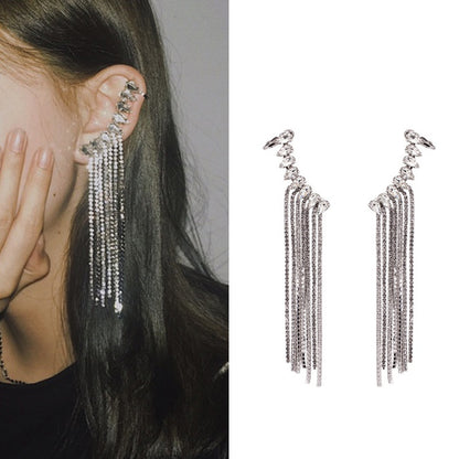 Earrings with fringes - ea002