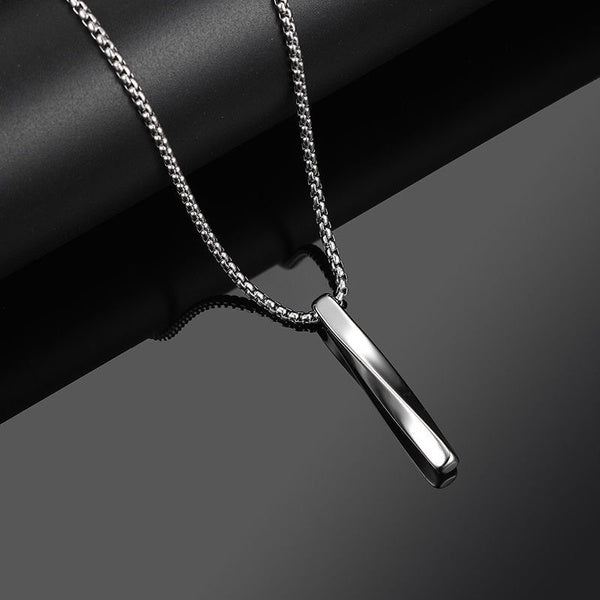 Steel pendant necklace - ne410