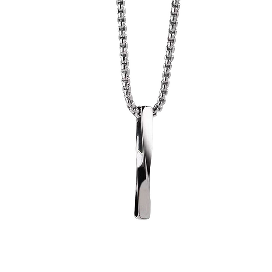 Steel pendant necklace - ne410